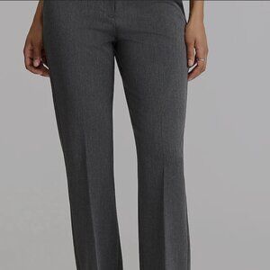 Express Editor Bootcut Midrise Pant Grey Sz 0 Short